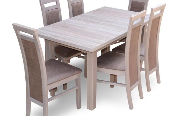 Zestaw stół + 6 krzeseł
